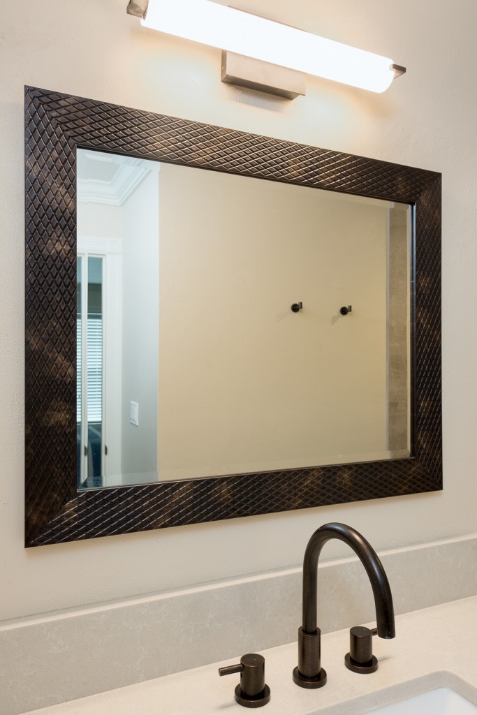 Kensington Mirror Pottery barn bathroom remodel 